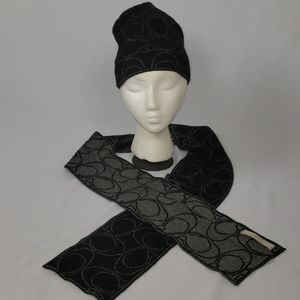 Coach hat and scarf set